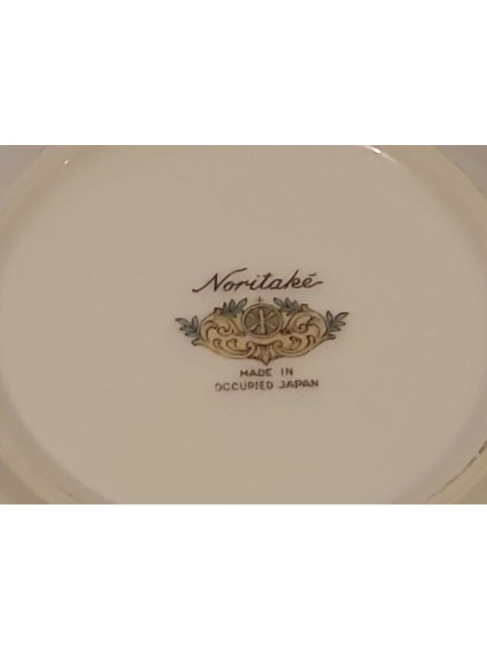 Noritake N30 Fruit Bowl Occupied Japan 1947 Vtg Rare Ivory White Floral 5.5" - Picture 8 of 12